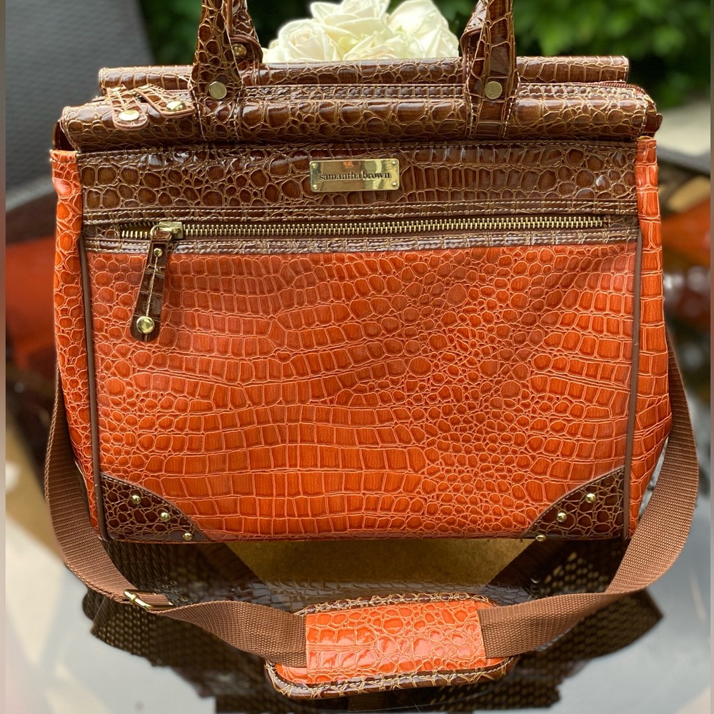 Samantha Brown Croco-Embossed - Travel Bag - Lightly used.